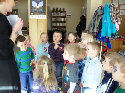 Przedszkolaki w bibliotece Krasnoludki 2014